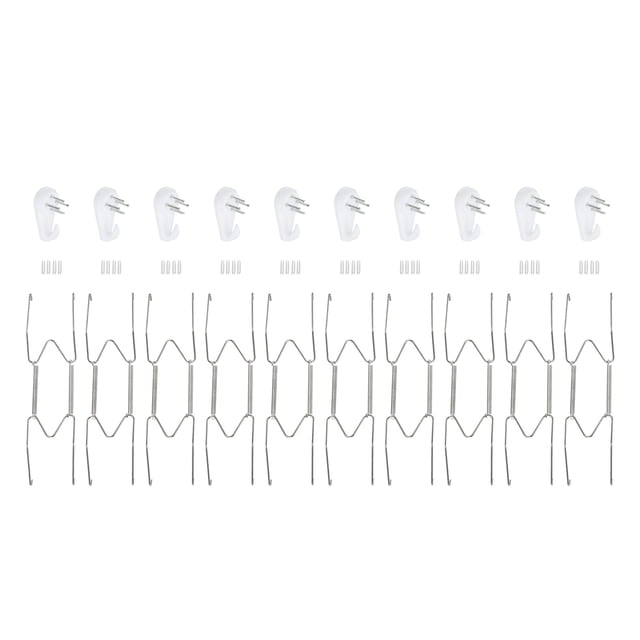 Uxcell 10Pcs Soporte para Platos, Soportes de Pared Invisibles de Acero Inoxidable de 7.5 pulgadas, Plateado