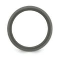 thumbnail image 2 of Solid Silicone Dark Grey 8.7mm Domed Plain Classic Wedding Band Ring Size 9, 2 of 4