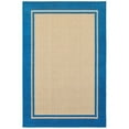 thumbnail image 3 of Style Haven  Cara Mixed Pile Classic Bordered Indoor-Outdoor Area Rug Blue/Sand 1'10" x 3'3" Polypropylene 2' x 3' Accent, Outdoor, Indoor Entryway,, 3 of 5