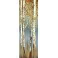 thumbnail image 2 of Pearce, Allison 7x14 White Modern Wood Framed Museum Art Print Titled - Butterscotch Birch Trees I, 2 of 4