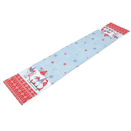 

Hemoton Christmas Decoration Printed Table Flag Tablecloth Placemat Christmas Ornament