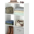 thumbnail image 6 of Whitmor 3 Shelf Cube Bookcase Organizer - 6 Section - White - Adult Use, 6 of 7