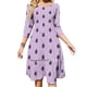 thumbnail image 1 of Lindo vestido acampanado con nudo en forma de corazón con icono de ciruela Diseño de moda Vestido holgado de talla grande Icono de ciruela Fruta de ciruela Fruta redonda deliciosa y afrutada, 1 of 6