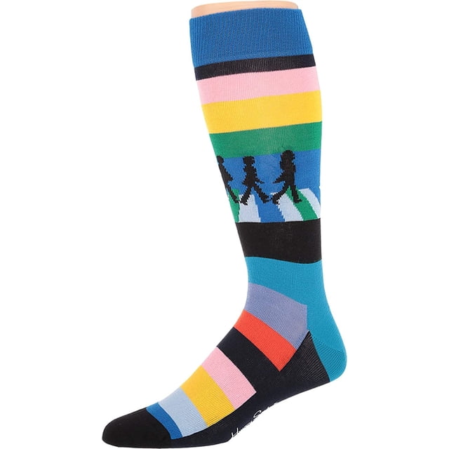 Happy Socks Chaussette Beatles Legend Crossing Bleu Pâle/multicolore pour Femmes Pointure 9-11