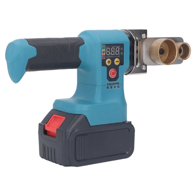 Hot Melt Machine, Water Pipe Melter 240W High Power Embedded Switch 100-240V With Lithium Battery For Industrial Welding EU Plug
