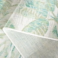 thumbnail image 5 of SAFAVIEH Courtyard Jaylen Botanical Indoor/Outdoor Area Rug, Ivory/Green, 6'7" x 6'7" Round, 5 of 11