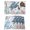 Gray Blue, variant on Ocean Octopus Placemats Set of 4, Summer Coastal Coral Flower Shells Placemats for Dining Table, Place Mats for Kitchen Tabletop, Waterproof Wipeable Dining Table Mats Set