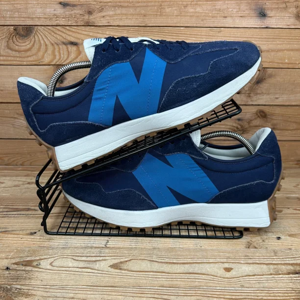 New Balance 327 Trainers Mens Size UK 11 Blue Lagoon Suede Casual Shoes NB