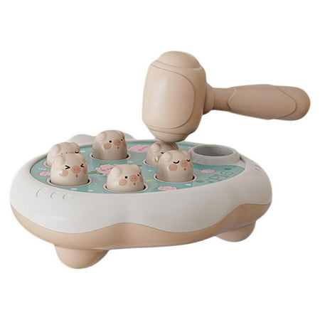 

Famure Whack Game Mole-Mini Electronic Arcade Game with a Hammer Toddler Pounding Toys for over 3 Years Old Boys Girls Developmental&Interactive Toy