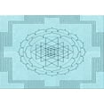 thumbnail image 1 of Ahgly Company Machine Washable Indoor Rectangle Transitional Electric Blue Area Rugs, 5' x 8', 1 of 1