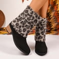 thumbnail image 2 of Women's Boots Autumn/Winter Warm Leopard Print Boots with Thickened Leg Covers for Cozy Comfort and Style, 2 of 9