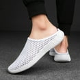 thumbnail image 3 of Mules for Women Men 2025 Summer Breathable Slip on Walking Sneakers Mesh Backless Beach Casual Sandals, 3 of 8