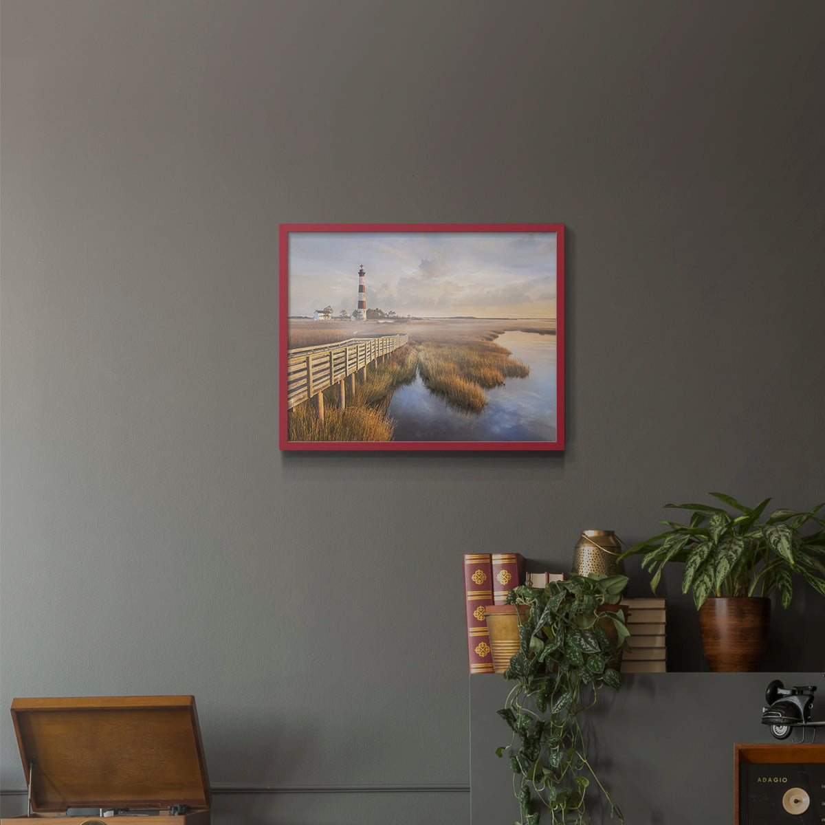 Private Path II by Mike Calascibetta - Restickable Framed Giclée Print