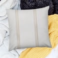 thumbnail image 2 of BANET  - Standard Size Pillow Cases , Pillowcases Pillow Shams Covers, Soft Microfiber, Striped Stripes Light Gray Grey on White, 2 of 5
