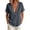 Dark Gray, variant on Woman Tops Summer V-Neck Short Sleeve Blouse Studded Detail Shirred Front Fashion Top Casual Loose Fit Solid Color Edgy Shirt (White,XXL)