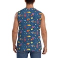 thumbnail image 4 of Balery Cosmos Rockets Camisetas sin mangas para hombre, absorbe la humedad y protege contra el mal olor.-XX-Large, 4 of 7