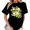 2-Black, variant on Giffimy Women Vintage Peach Orange Rose Bouquet Thorn Leaf Floral Crew Neck Daily Casual Short Sleeve S-5XL Black Tops