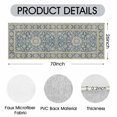 thumbnail image 3 of 2x6 Washable Runner Rug for Hallway, Soft Low Profile Non Slip Vintage Oriental Rug for Kitchen, Bedroom & Entryway,Blue, 3 of 5