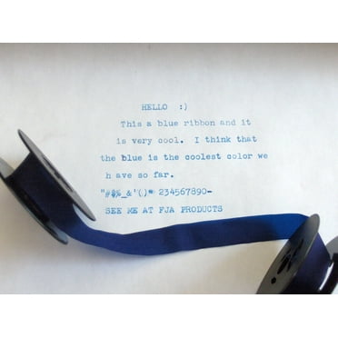 Royal Quiet Deluxe Portable Typewriter Ribbon BLUE INK - VERY COOL