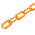 thumbnail image 4 of Unique Bargains 0.2' Diameter 49Ft Length Plastic Chain Barrier, Safety Link Chain Stanchion for Crowd Control, Orange, 4 of 6