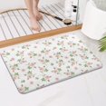 thumbnail image 4 of Pioneer Flower Floral Print Pattern Bathroom Rugs Mat, Non Slip Microfiber Bathroom Rug with Rubber Backing, Soft Mats for Bathroom Floor Tub Shower, 17"x27", 4 of 5