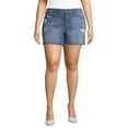 thumbnail image 5 of Sofia Jeans by Sofia Vergara Women’s Lila Mid-Rise Destructed Hem Shorts, 5 of 9