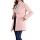 thumbnail image 4 of Abrigo elegante de trabajo con cuello de solapa y botones para mujer, abrigo de trinchera de invierno en color rosa, 4 of 6