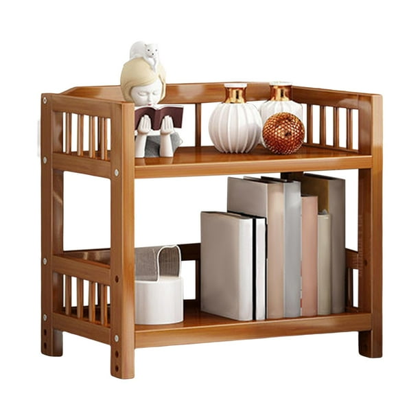 Estante de Baño de Bambú de Noche de Café Estante de Exhibición Soporte de Almacenamiento Multifuncional Gabinete de Almacenamiento de Esquina , 50cmx30cmx50cm