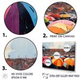 thumbnail image 3 of Designart "Rainy Day Spectators Sheltered III" Stadiums Floater Framed Canvas Prints, 3 of 5