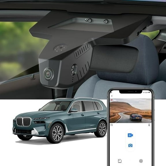 FITCAMX 4K Dash Cam Suitable for BMW X7 2023-2026 Xdrive40i M60i Alpina XB7 (G07) 1st Gen, 64GB Card