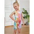 thumbnail image 2 of Gymnastics Leotards for Girls Rainbow Unicorn Toddlers Kids Tumbling Outfit Dance Unitard Biketards with Shorts, 2 of 6