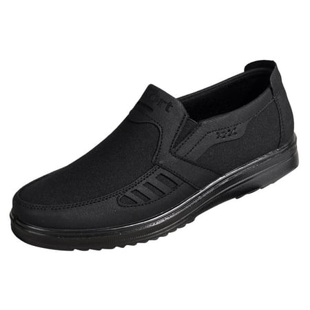

QYZEU Leather Shoes Men Walking Mens Casual Shoes With Tassel Fashion All Season Men Casual Shoes Flat Non Slip On Simple Design Solid Color Comfortable Slip On