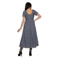 thumbnail image 4 of Moomaya Kurta Longue Tunique à Manches Courtes en Coton pour Femmes, Kurtis Imprimés avec Fente avant, 4 of 6