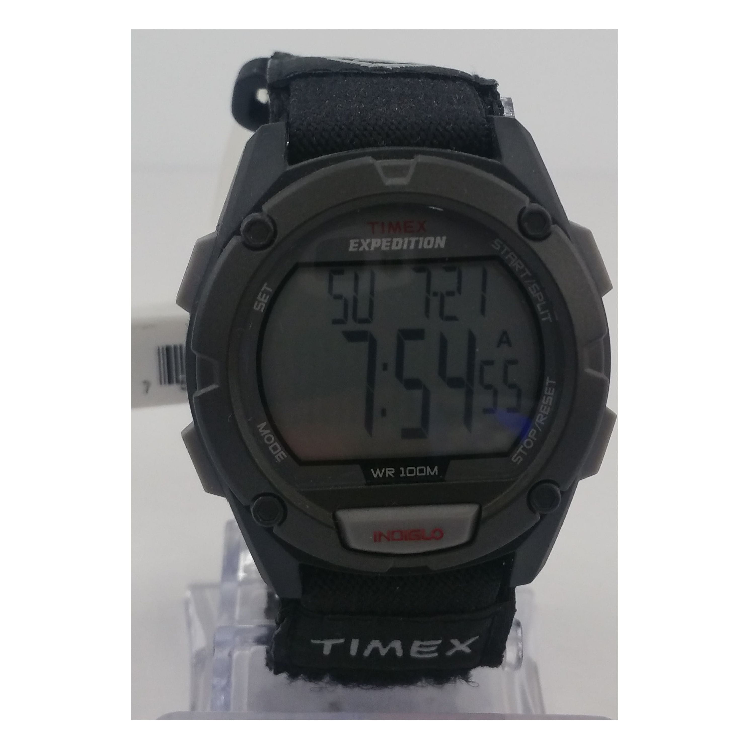 Timex Men's Classic Digital Silver-Tone 34mm INDIGLO Casual