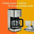 thumbnail image 2 of Krups Simply Brew 10-Cup Drip Coffee Maker | Stainless Steel, 2 of 8