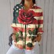 thumbnail image 1 of Neewe Button Down Shirts for Women Dressy Floral Printed Long Sleeve Blouse Business MXsual Work Tops, 1 of 4