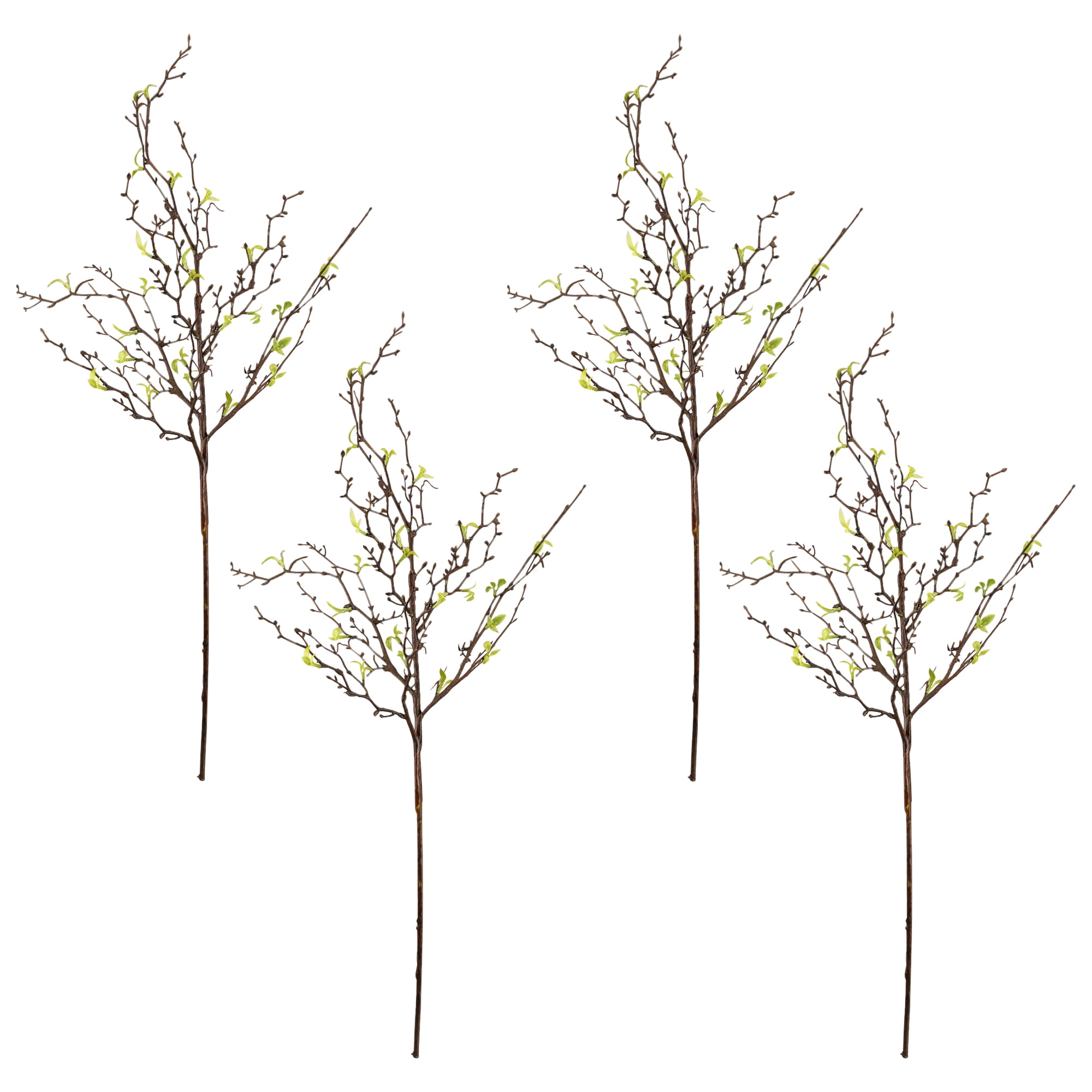 Curly Willow Artificial Sprays - 34" - Green - Set of 4