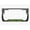 Black/lime green, variant on I'd Rather Be at The Beach Style Palm Tree Heavy Duty Metal License Plate Frame Personalise/Car Accessories Car Tag Holder Cover (Black/Turquoise)