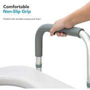 OasisSpace Stand Alone Raised Toilet Seat 300lbs - Heavy Duty Medical Raised Homecare Commode and Safety Frame, Height Adjustable Legs, Bathroom Assist Frame for Elderly, Handicap, Disabled