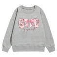 thumbnail image 4 of Byoo Big Girls Graphic Hoodie Bow Print Hooded Sweatshirt Long Sleeves Pullover Top, 4 of 4