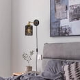 thumbnail image 4 of FSLiving Black Twine Natural Rattan Wall Lamp with 3 Prong Outlet Automatically Adjustable Wall Sconces Plug-in Cord Dimmer Timer Smart Farmhouse Wall Mounted 2 Packs for Living Room Basin Ceiling, 4 of 8