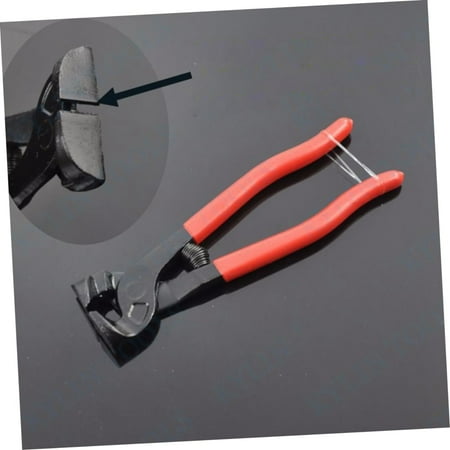 

Sturdy 1pc Stainless Steel Round Ceramic Tile Cutting Shapping Plier with Wheeled Cutter - Essential Household DIY Tool for Precise Glass Mosaic Tile Trimming