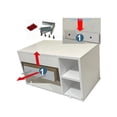 thumbnail image 3 of Gabinete Baño Moderno MDF Elegante Puerta Vinil Gris Rugodo Minimalista, 3 of 4