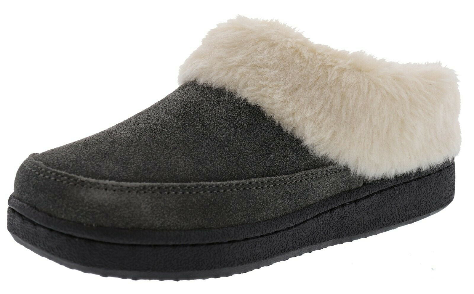 Clarks Womens Faux Fur Lined Clog Slippers Warm Cozy Indoor Outdoor ...