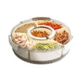 thumbnail image 1 of kurtrusly Travel Snack Container Snacks Fresh And Convenient 360-degree Rotating Tray Has rotatable, 1 of 6