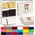 thumbnail image 6 of Darling Souvenir Personalized Engraved Laser Cut Wedding Guest Book Wooden Cover Sign-in Book Registry Guestbook Scrapbook-GR, 6 of 7