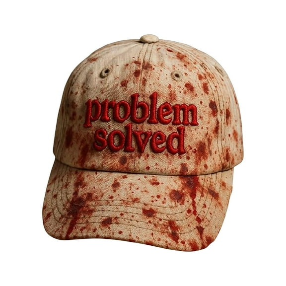JoyMoreHome Halloween Men's And Women's Casual Dark Bloodstain Hat, Halloween Horror Costume Prop, Halloween Cosplay Party Supplies