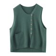 thumbnail image 4 of "Women's Lined Winter Coat Mid Length Solid Color Hooded Jacket" Teal Sweater Women's Cardigan Long Vest Cardigans for Women Lime Cardigans for Women Winter Cardigan Sweaters for Women plus Size, 4 of 4