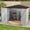 White, variant on Uforic 7x5ft Metal Outdoor Storage Shed, Waterproof Heavy Duty Storage Unit with Lockable Door & Ventilation, Outdoor Tool Shed for Bike, Lawn Mower, Garden Tools, Backyard Patio Lawn Use, White