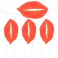 thumbnail image 4 of 4pcs Halloween Sausage Mouth Decor Facial Large Funny Red Lip Mouth Props, 4 of 6